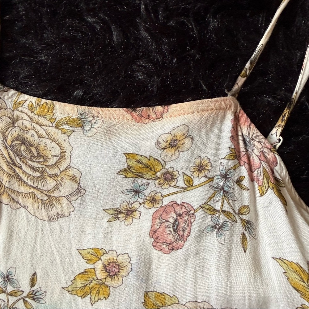 Art Class Fairycore Skirted Floral Romper - Picture 5 of 9